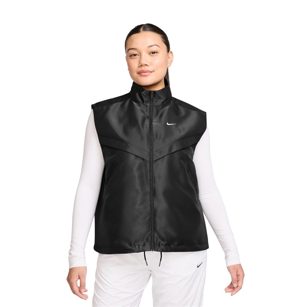 Nike Women's Black Sleeveless Zip-Up Training Vest